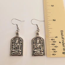 Load image into Gallery viewer, Shiva Earrings,  Silver Dangle Drop Earrings