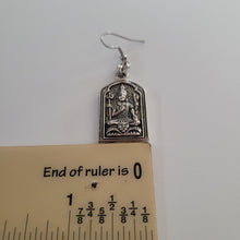 Load image into Gallery viewer, Shiva Earrings,  Silver Dangle Drop Earrings