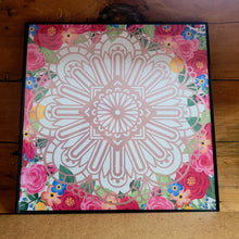 Load image into Gallery viewer, Flower Garden Mandala Framed 12x12 Wall Art Home Decor