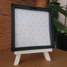 Load image into Gallery viewer, Orange and Yellow Flower Frame, Handmade Paper Flowers, 6x6 Black Frame Wall Art