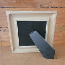 Load image into Gallery viewer, Pastel Pink Flowers Frame, Handmade Paper Flowers, 6x6 Woodgrain Frame, Nursery Powder Room Decor