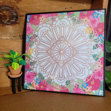 Load image into Gallery viewer, Flower Garden Mandala Framed 12x12 Wall Art Home Decor