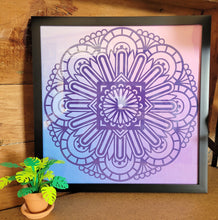 Load image into Gallery viewer, Purple Mandala Framed 12x12 Wall Art Home Decor