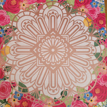 Load image into Gallery viewer, Flower Garden Mandala Framed 12x12 Wall Art Home Decor