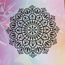 Load image into Gallery viewer, Black Watercolor Mandala Framed 12x12 Wall Art Home Decor