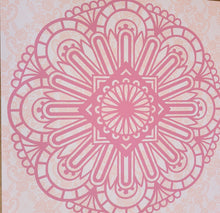 Load image into Gallery viewer, Pink Floral Mandala Framed 12x12 Wall Art Home Decor