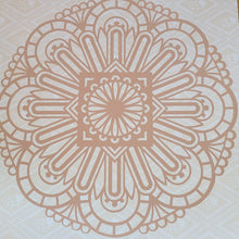 Load image into Gallery viewer, Brown Floral Mandala Framed 12x12 Wall Art Home Decor