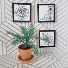 Load image into Gallery viewer, Palm Tree Paper Plant, 2 inch Terracotta Pot with Saucer