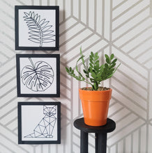 Load image into Gallery viewer, ZZ Plant, 3 inch Miniature Paper Plant, Dollhouse Zen Garden Mini