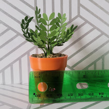 Load image into Gallery viewer, ZZ Plant, 3 inch Miniature Paper Plant, Dollhouse Zen Garden Mini