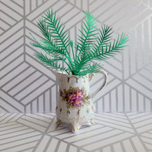 Load image into Gallery viewer, Palm Tree Paper Plant, 6 inch Tall Miniature in Vintage Planter