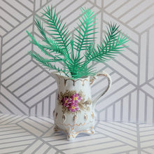 Load image into Gallery viewer, Palm Tree Paper Plant, 6 inch Tall Miniature in Vintage Planter