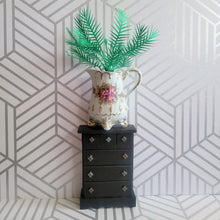 Load image into Gallery viewer, Palm Tree Paper Plant, 6 inch Tall Miniature in Vintage Planter