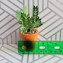 Load image into Gallery viewer, ZZ Plant, 3 inch Miniature Paper Plant, Dollhouse Zen Garden Mini