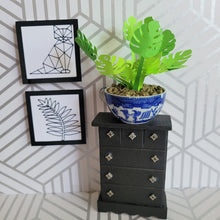 Load image into Gallery viewer, Monstera Paper Plant, 2 inch Japanese Miniature Tea Cup