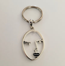 Load image into Gallery viewer, Winking Face Keychain, Backpack or Purse Charm, Zipper Pull