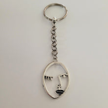 Load image into Gallery viewer, Winking Face Keychain, Backpack or Purse Charm, Zipper Pull