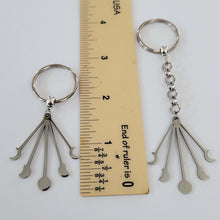 Load image into Gallery viewer, Phases of The Moon Keychain, Purse or Backpack Charm, Zipper Pull