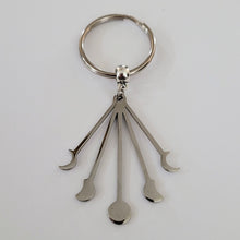 Load image into Gallery viewer, Phases of The Moon Keychain, Purse or Backpack Charm, Zipper Pull