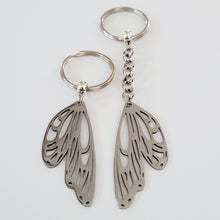 Load image into Gallery viewer, Butterfly Wing Keychain, Backpack or Purse Charm, Zipper Pull
