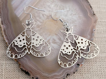 Load image into Gallery viewer, Butterfly Earrings,  Dangle Drop Earrings, Machine Cut Stainless Steel Charms