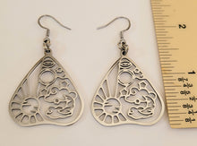 Load image into Gallery viewer, Planchette Earrings,  Dangle Drop Earrings, Machine Cut Stainless Steel Charms