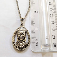 Load image into Gallery viewer, Buddha Budhist Charm Necklace on Silver Rolo Chain