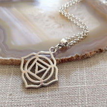 Load image into Gallery viewer, Root Chakra Charm Necklace, Yoga Jewelry