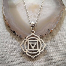 Load image into Gallery viewer, Root Chakra Charm Necklace, Yoga Jewelry