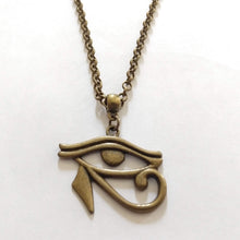 Load image into Gallery viewer, Eye of Horus Necklace, Egyptian Protection Jewelry, Mens Accessories