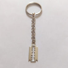 Load image into Gallery viewer, Razorblade Keychain, Backpack or Purse Charm, Zipper Pull