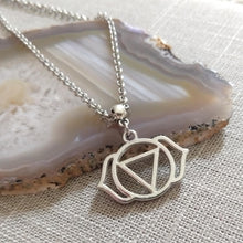 Load image into Gallery viewer, Third Eye Chakra Charm Necklace, Yoga Jewelry