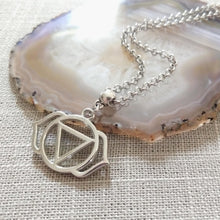 Load image into Gallery viewer, Third Eye Chakra Charm Necklace, Yoga Jewelry