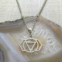 Load image into Gallery viewer, Third Eye Chakra Charm Necklace, Yoga Jewelry