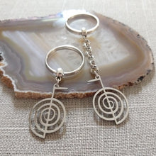 Load image into Gallery viewer, Cho Ku Rei Keychain, Reiki Power Symbol, Backpack or Purse Charm, Zipper Pull