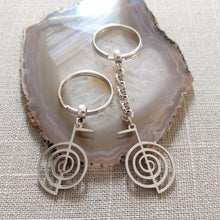 Load image into Gallery viewer, Cho Ku Rei Keychain, Reiki Power Symbol, Backpack or Purse Charm, Zipper Pull