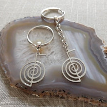 Load image into Gallery viewer, Cho Ku Rei Keychain, Reiki Power Symbol, Backpack or Purse Charm, Zipper Pull