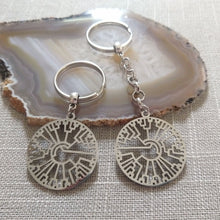 Load image into Gallery viewer, Phylogenetic Tree Keychain, Hillis Plot Backpack or Purse Charm, Zipper Pull