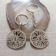 Load image into Gallery viewer, Phylogenetic Tree Keychain, Hillis Plot Backpack or Purse Charm, Zipper Pull