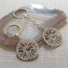 Load image into Gallery viewer, Phylogenetic Tree Keychain, Hillis Plot Backpack or Purse Charm, Zipper Pull