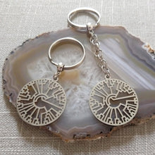 Load image into Gallery viewer, Phylogenetic Tree Keychain, Hillis Plot Backpack or Purse Charm, Zipper Pull