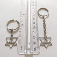 Load image into Gallery viewer, Merkaba Keychain, Backpack or Purse Charm, Zipper Pull