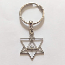 Load image into Gallery viewer, Merkaba Keychain, Backpack or Purse Charm, Zipper Pull