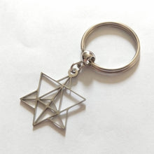 Load image into Gallery viewer, Merkaba Keychain, Backpack or Purse Charm, Zipper Pull