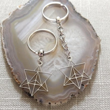 Load image into Gallery viewer, Merkaba Keychain, Backpack or Purse Charm, Zipper Pull