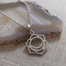 Load image into Gallery viewer, Sacral Chakra Charm Necklace, Yoga Jewelry
