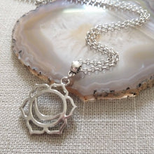 Load image into Gallery viewer, Sacral Chakra Charm Necklace, Yoga Jewelry