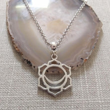 Load image into Gallery viewer, Sacral Chakra Charm Necklace, Yoga Jewelry