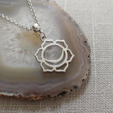 Load image into Gallery viewer, Sacral Chakra Charm Necklace, Yoga Jewelry