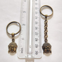 Load image into Gallery viewer, Buddha Keychain Key Ring or Zipper Pull - Buddhist Keychain